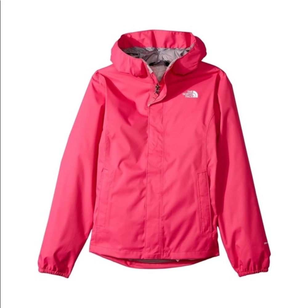 The Northface hot pink rain coat